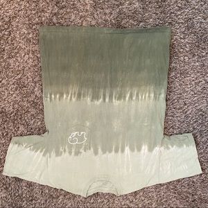 Green tie dye ivory Ella shirt